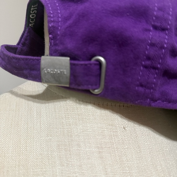 Lacoste baseball hat purple SnapBack - Picture 2 of 5